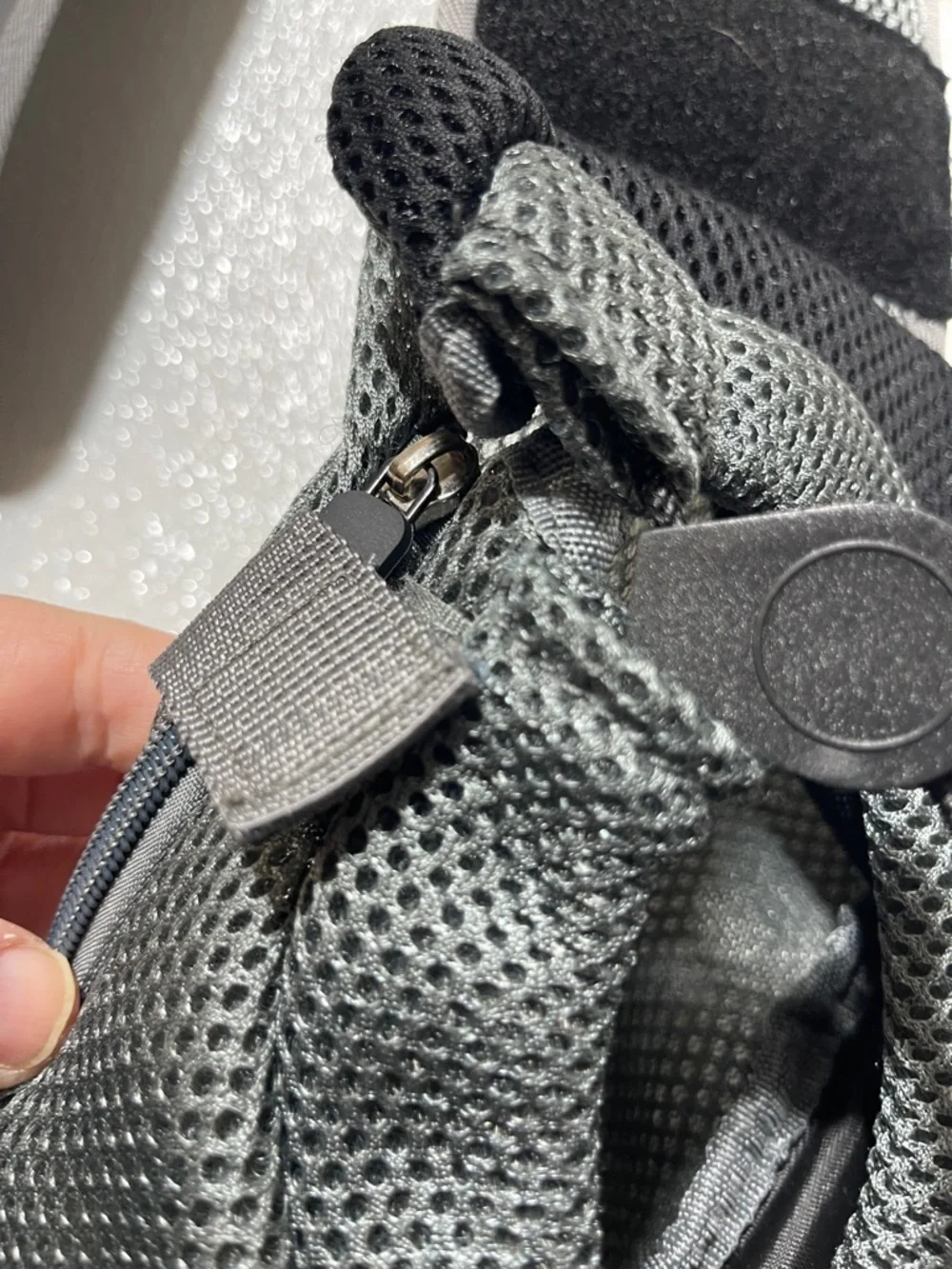 3/$30 Breathable Gray & Black Hands-Free Pet Sling Carrier by Cuddlissimo